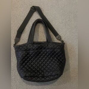 MZ Wallace Medium Metro Quilted Black Tote